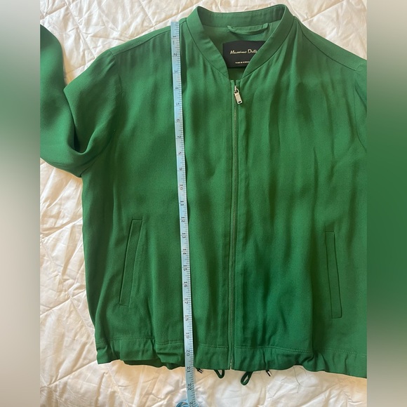 Massimo Dutti Green Bomber Jacket - Picture 6 of 9
